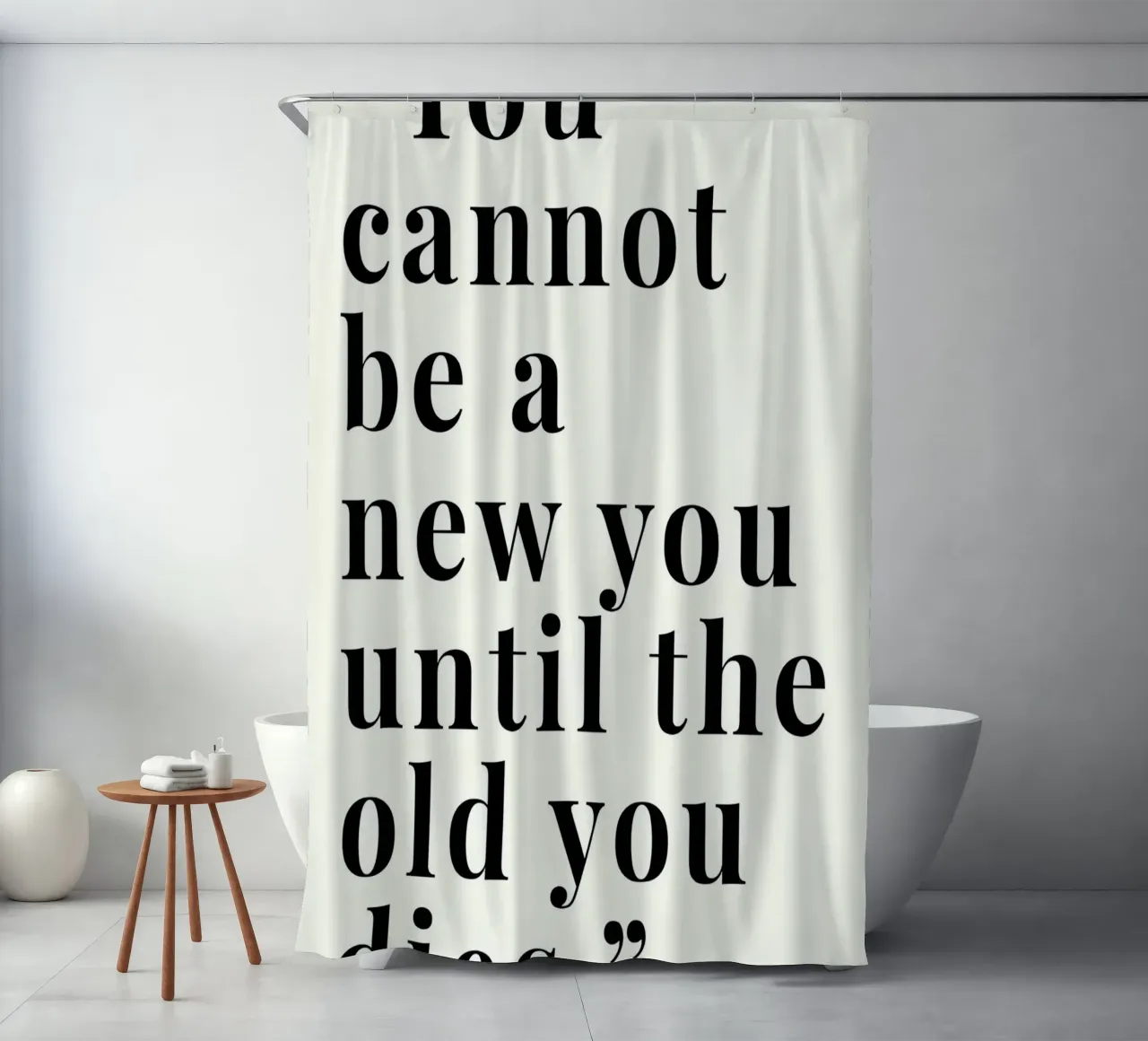 'You cannot be a new tenda da doccia da Type & Tape