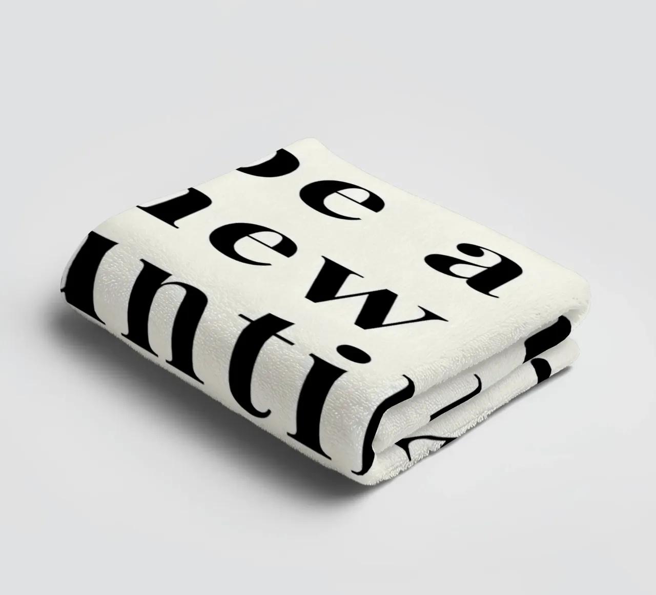 'You cannot be a new asciugamano da bagno da Type & Tape