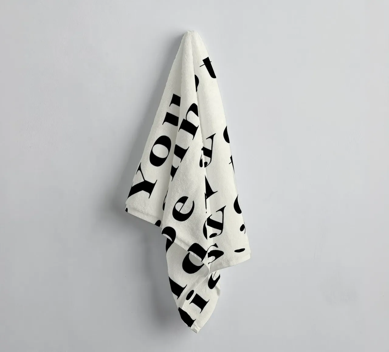 'You cannot be a new asciugamano da bagno da Type & Tape