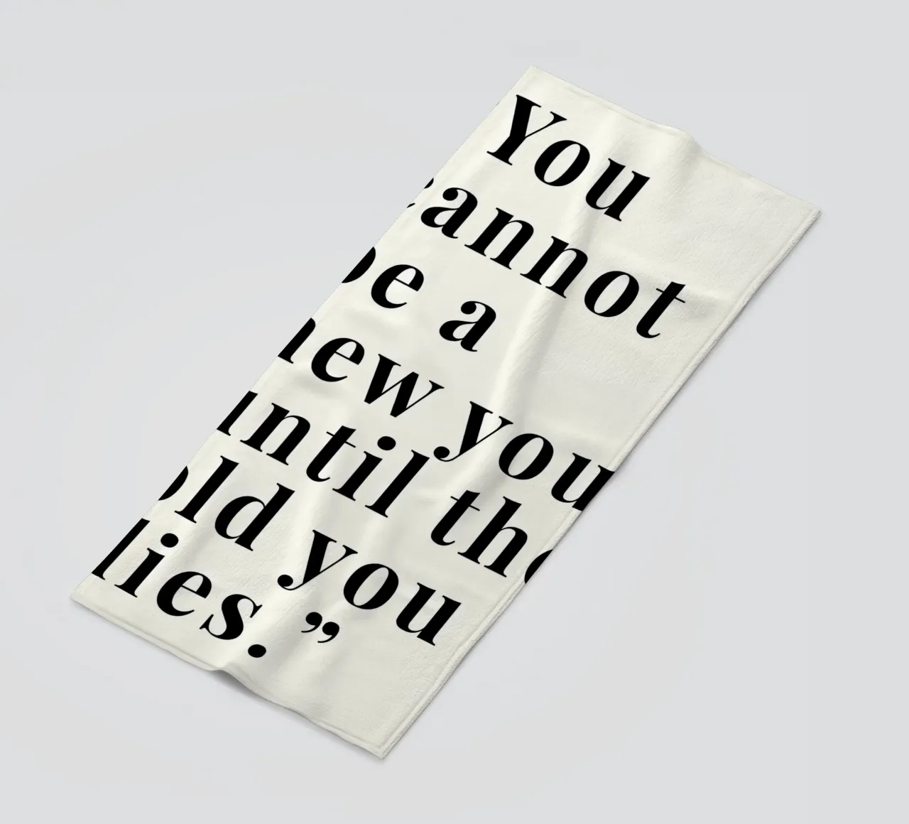 'You cannot be a new telo mare da Type & Tape