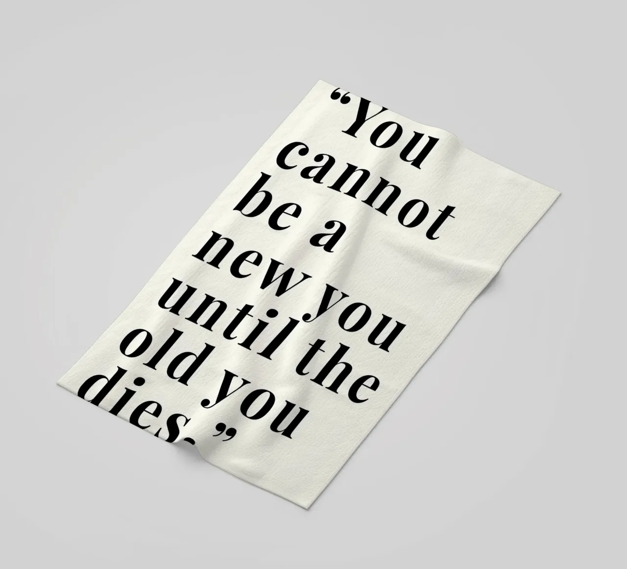 'You cannot be a new telo mare da Type & Tape