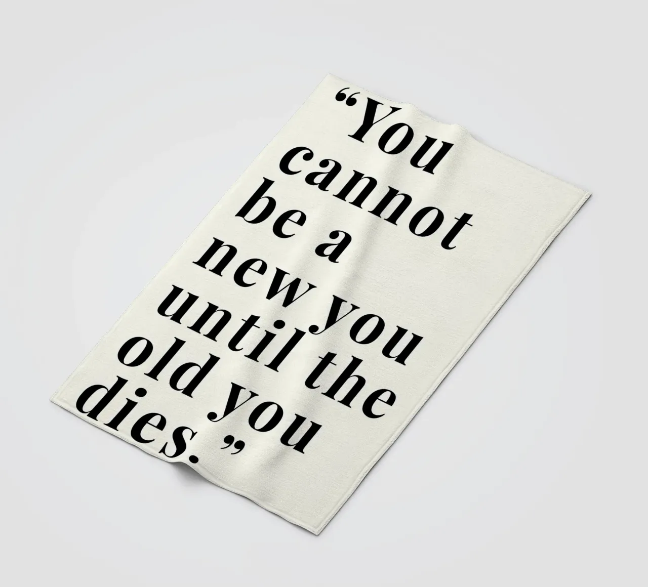 'You cannot be a new coperta in pile da Type & Tape