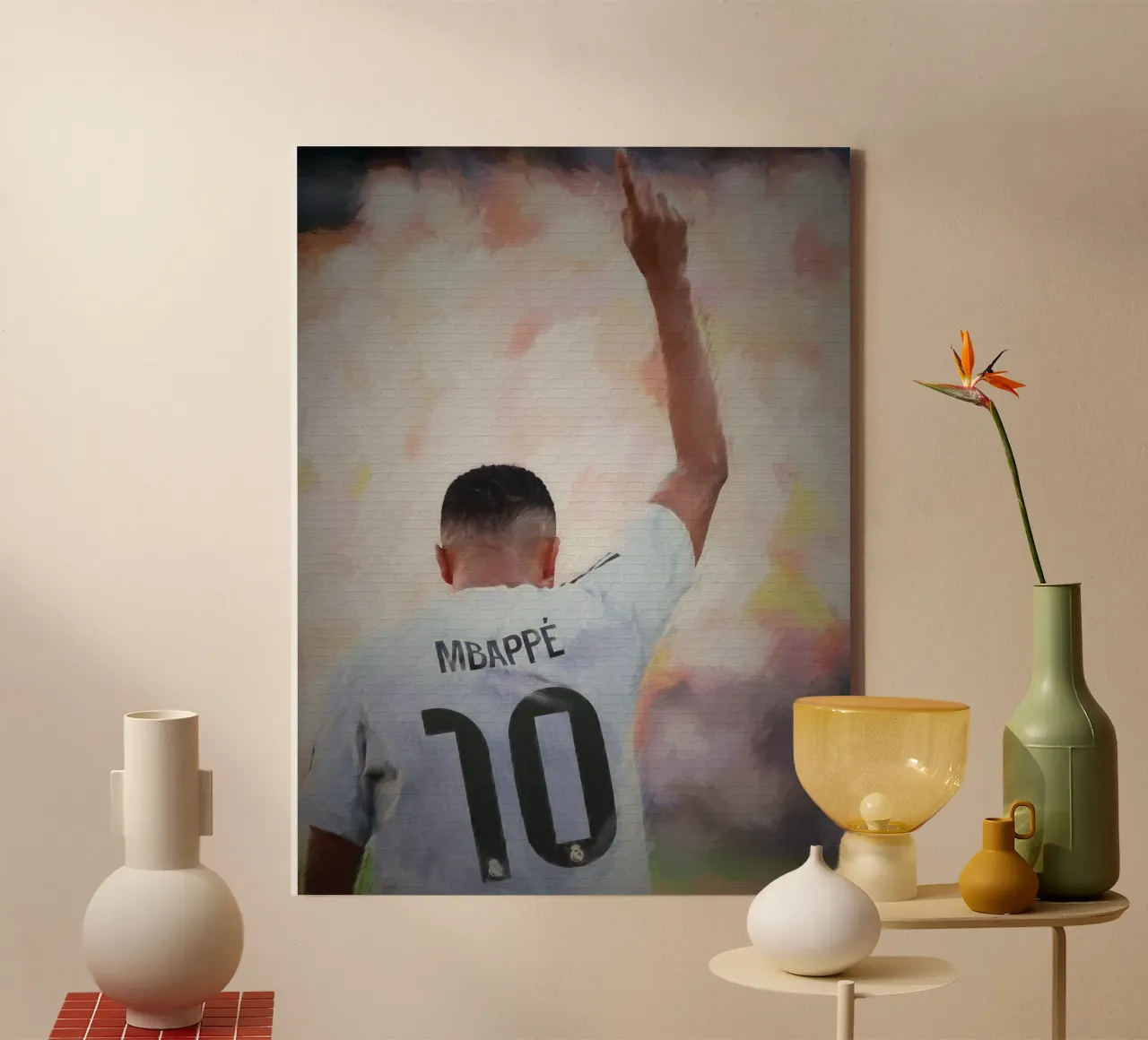 Kylian Mbappé tela con Cornice a cassetta da dark eagle
