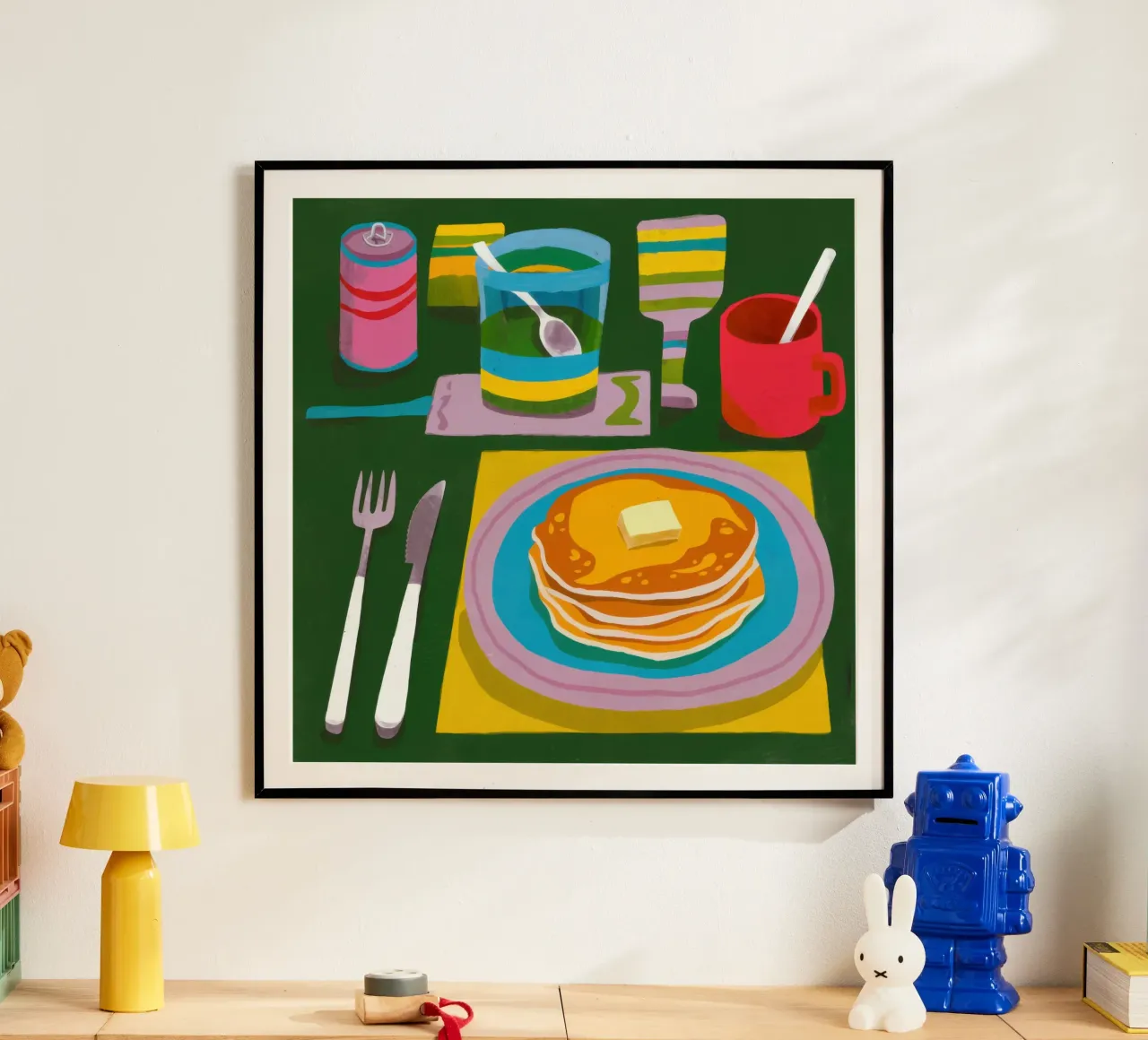 Piatto per la colazione baciato dal sole poster da Astra Mist
