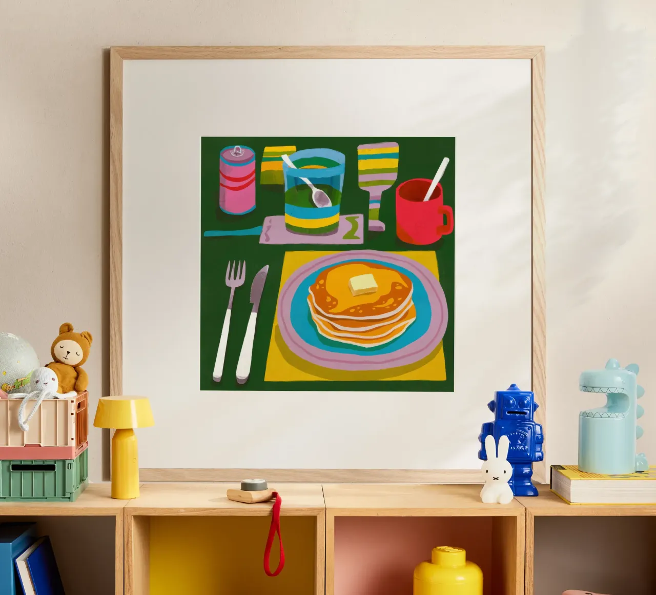 Piatto per la colazione baciato dal sole poster da Astra Mist