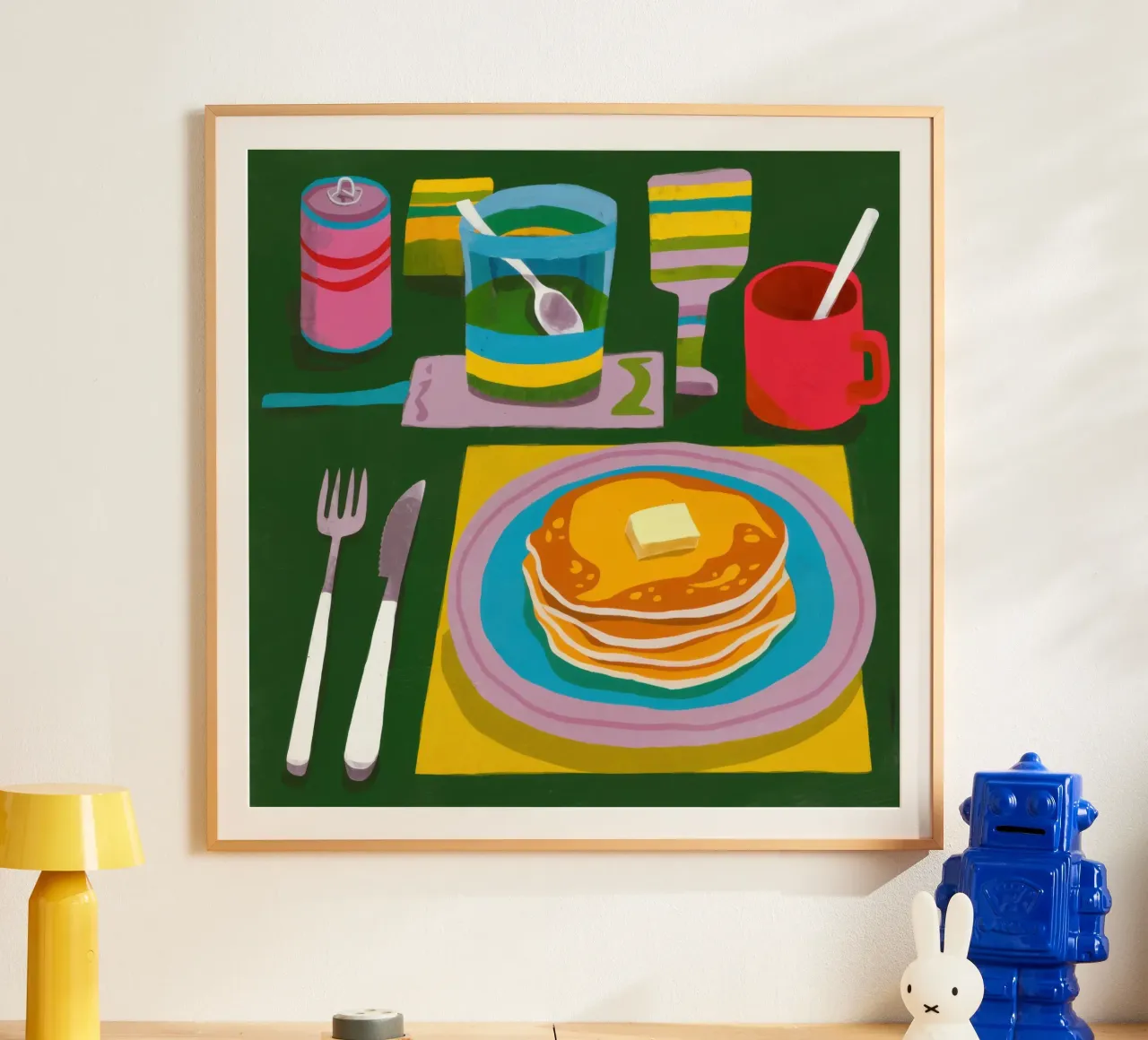 Piatto per la colazione baciato dal sole poster da Astra Mist