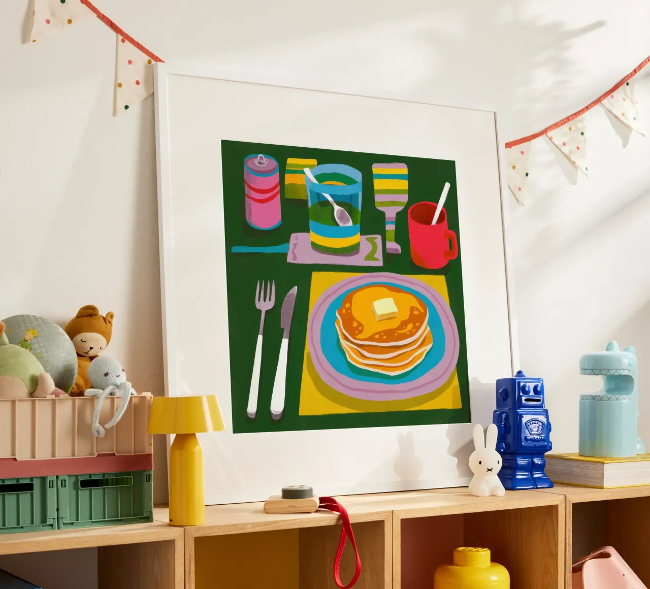 Piatto per la colazione baciato dal sole poster da Astra Mist