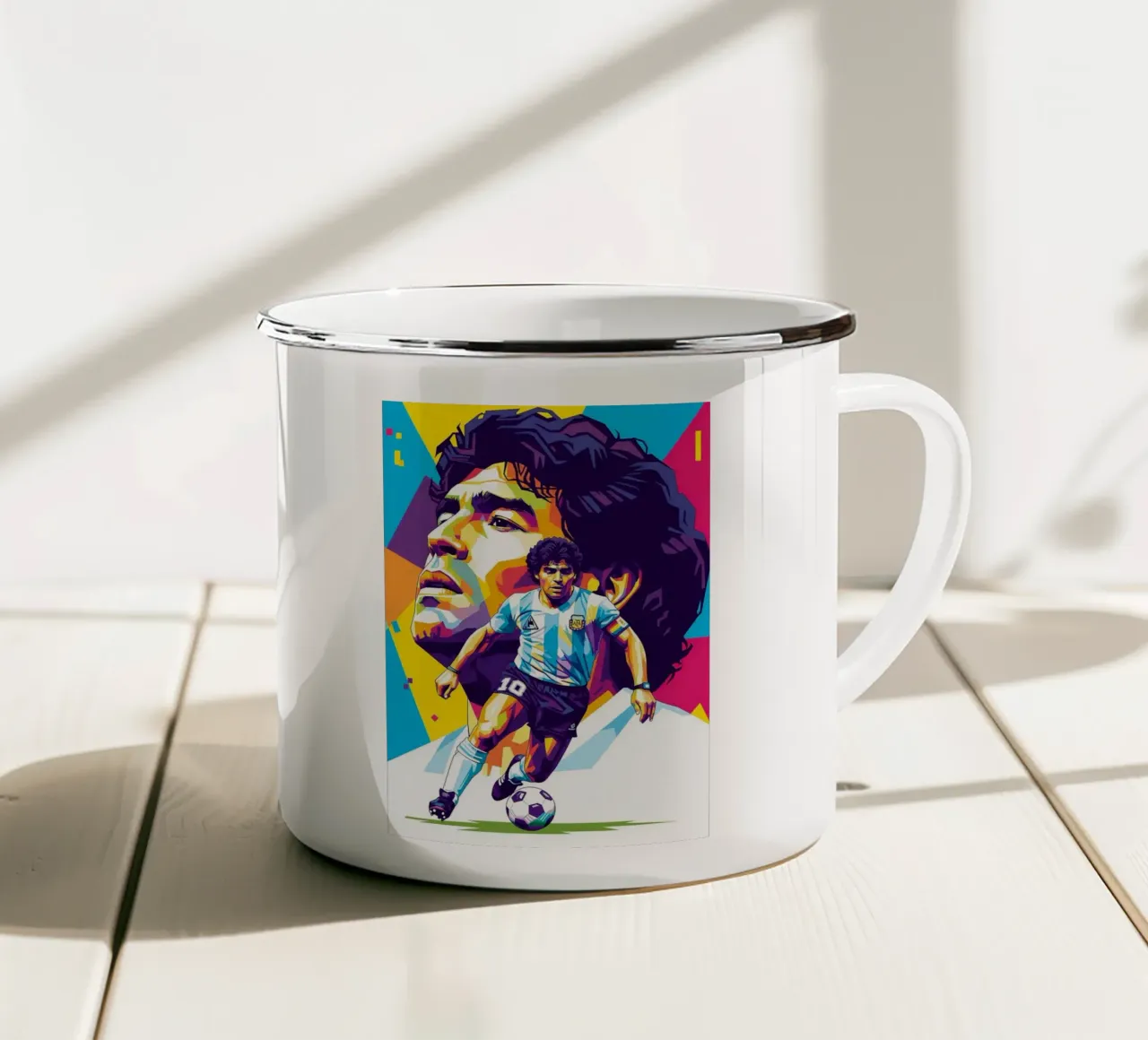 Diego Maradona #2 tazza in smalto da Hantamrata