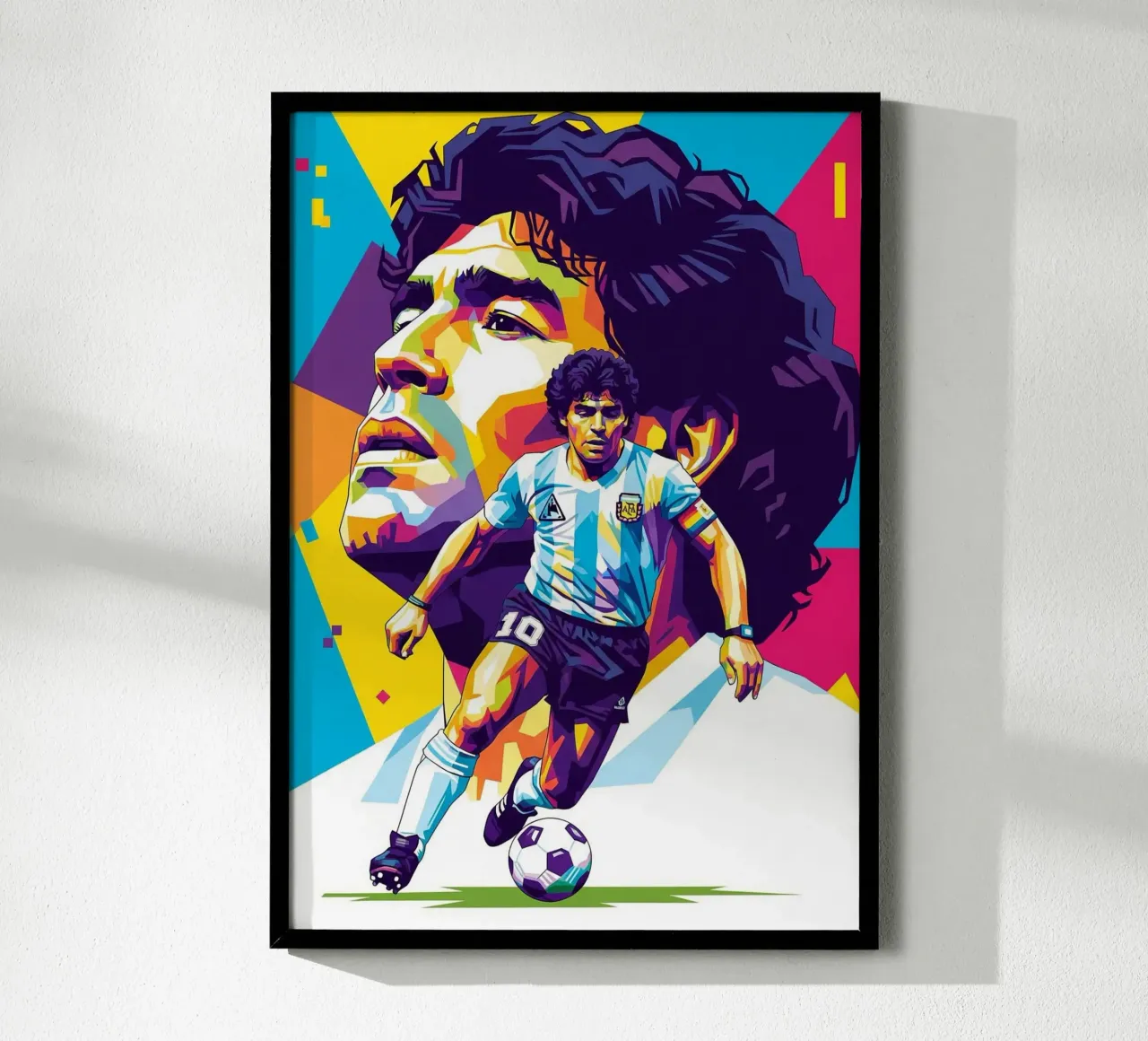 Diego Maradona #2 poster con telaio in plastica da Hantamrata