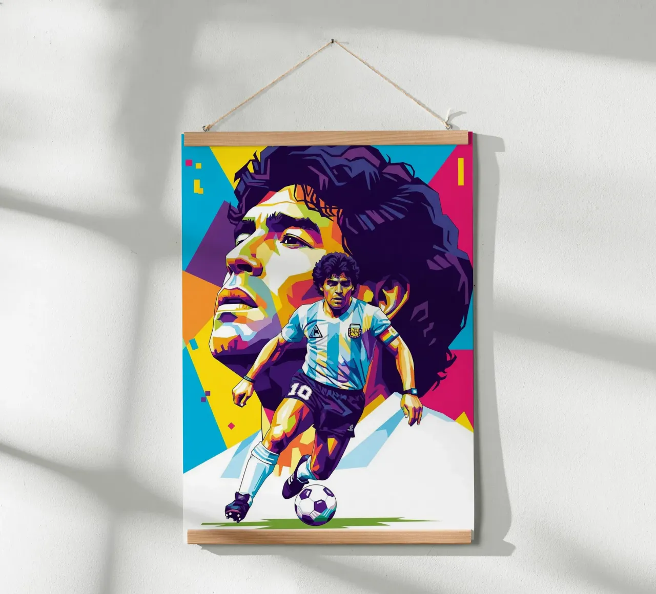 Diego Maradona #2 poster con telaio in plastica da Hantamrata