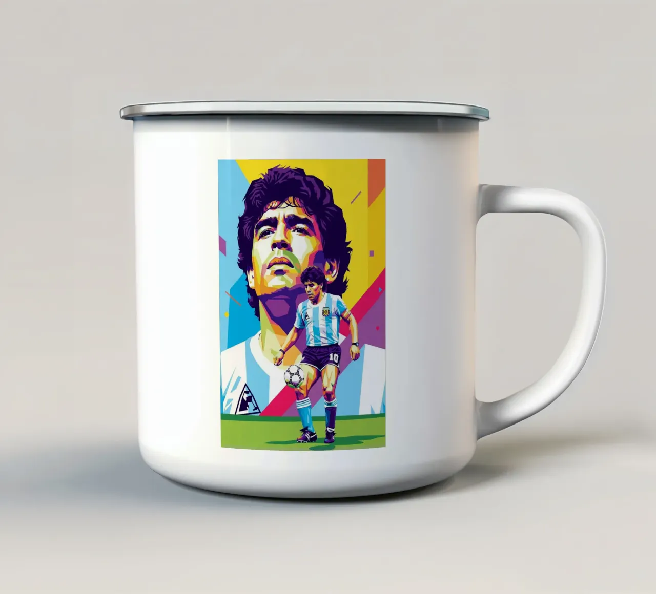 Diego Maradona #3 tazza in smalto da Hantamrata