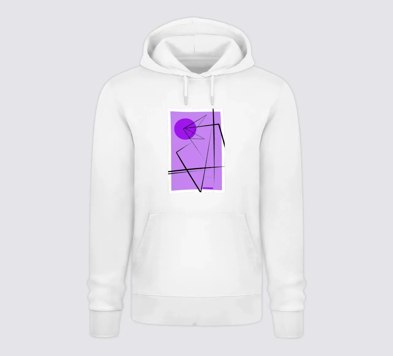 Angular Lines No 26 felpa con cappuccio da treechild