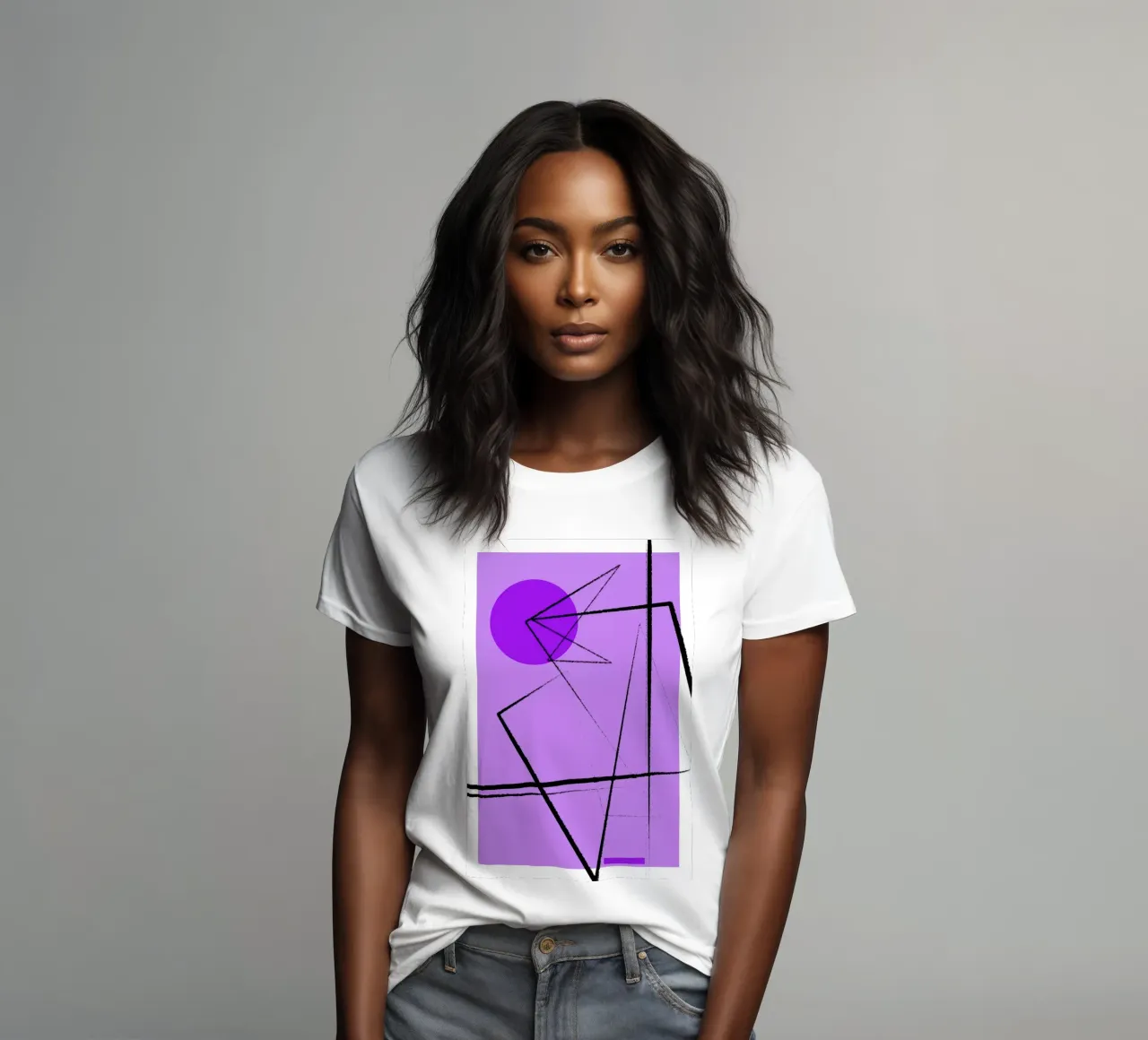 Angular Lines No 26 t-shirt da donna da treechild