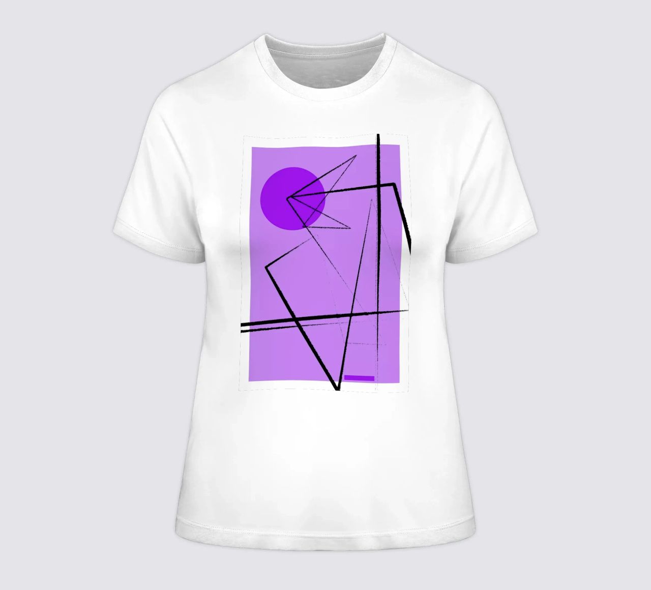 Angular Lines No 26 dames t-shirt getailleerd van treechild