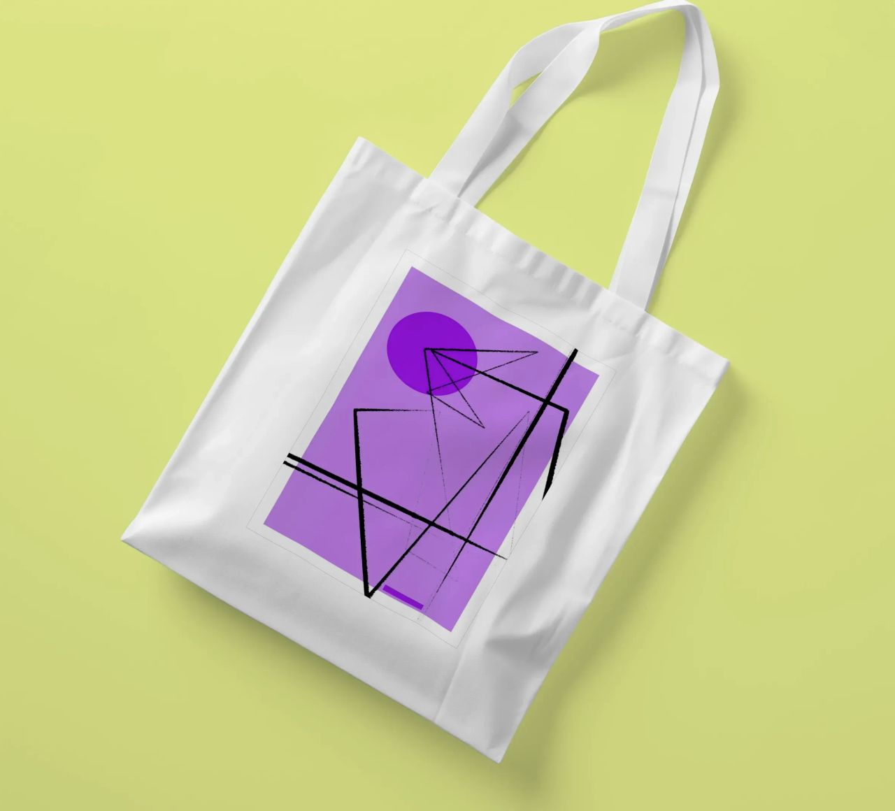 Angular Lines No 26 jute draagtas van treechild