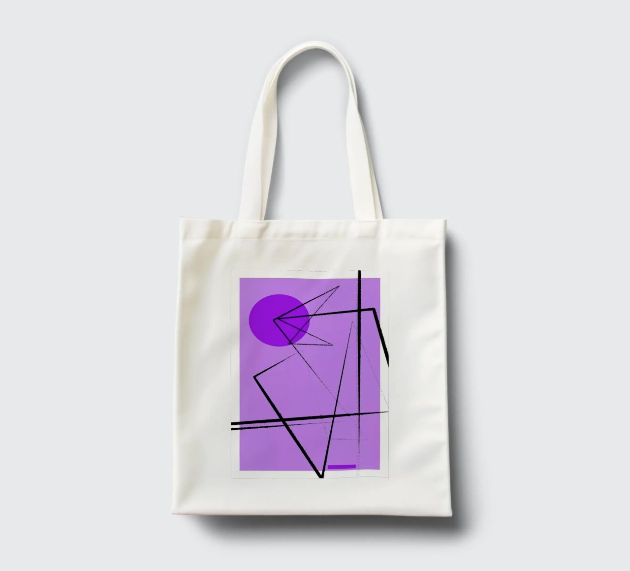 Angular Lines No 26 jute draagtas van treechild