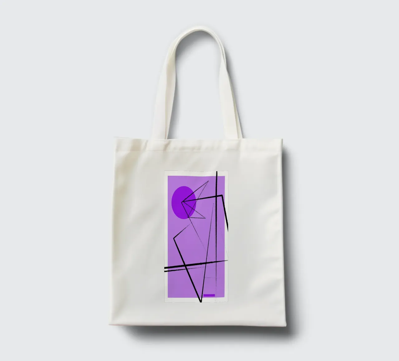Angular Lines No 26 borsa in juta da treechild