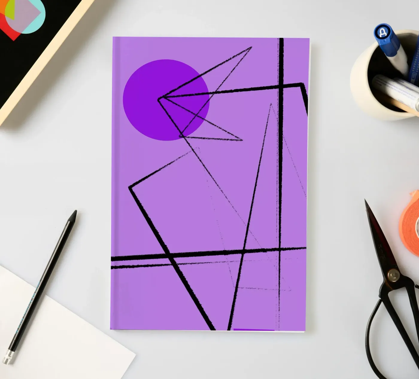 Angular Lines No 26 notebook by treechild