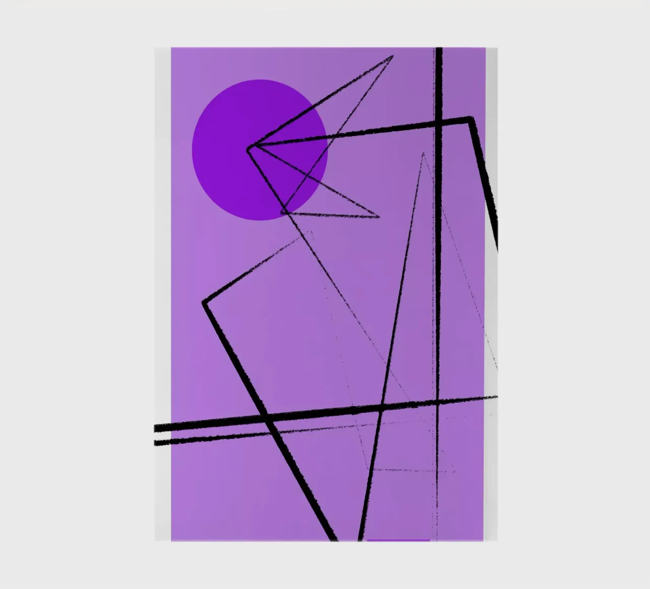 Angular Lines No 26 Notizbuch von treechild