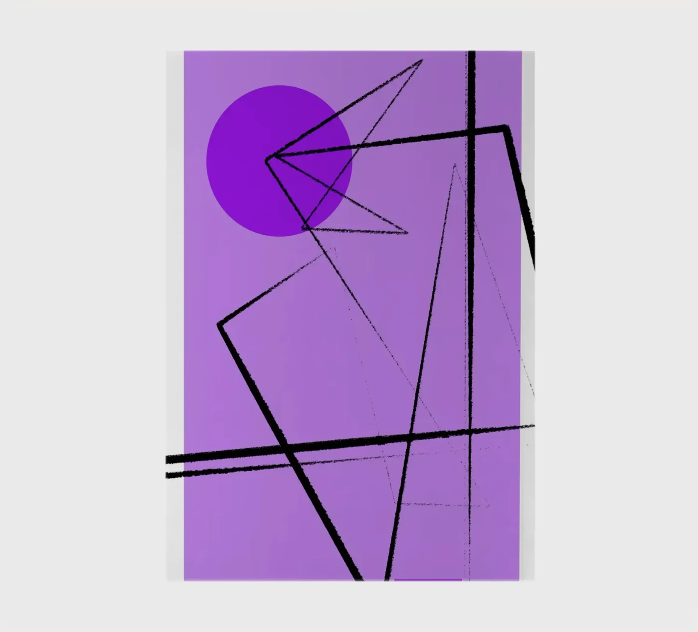 Angular Lines No 26 notebook by treechild