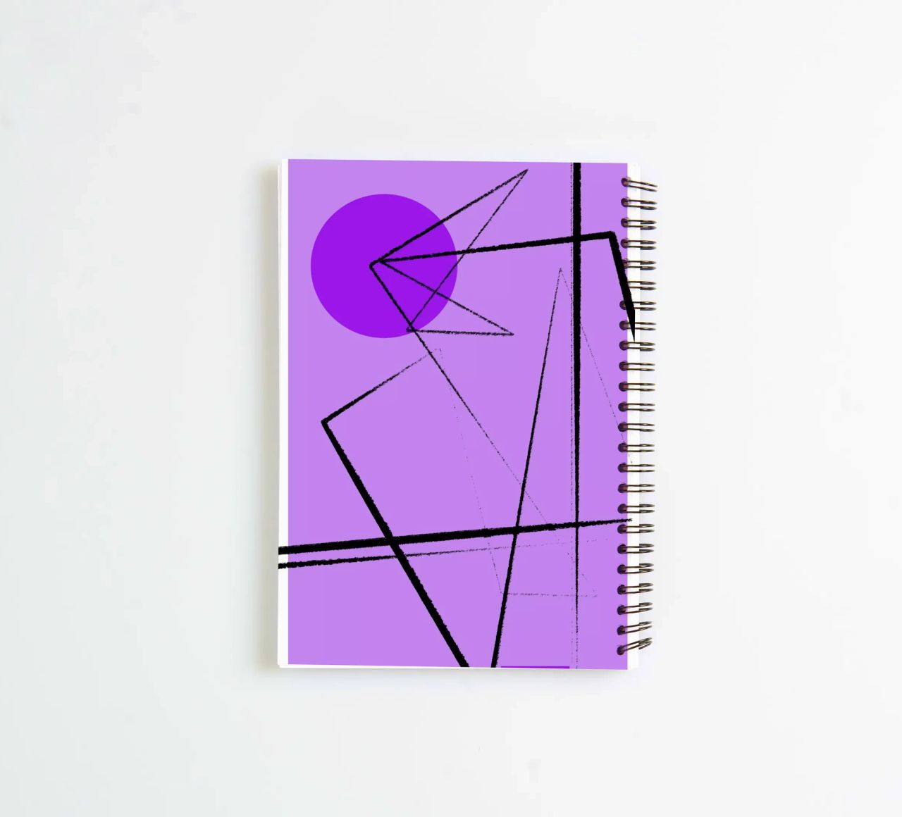 Angular Lines No 26 notitieboek met spiraal van treechild