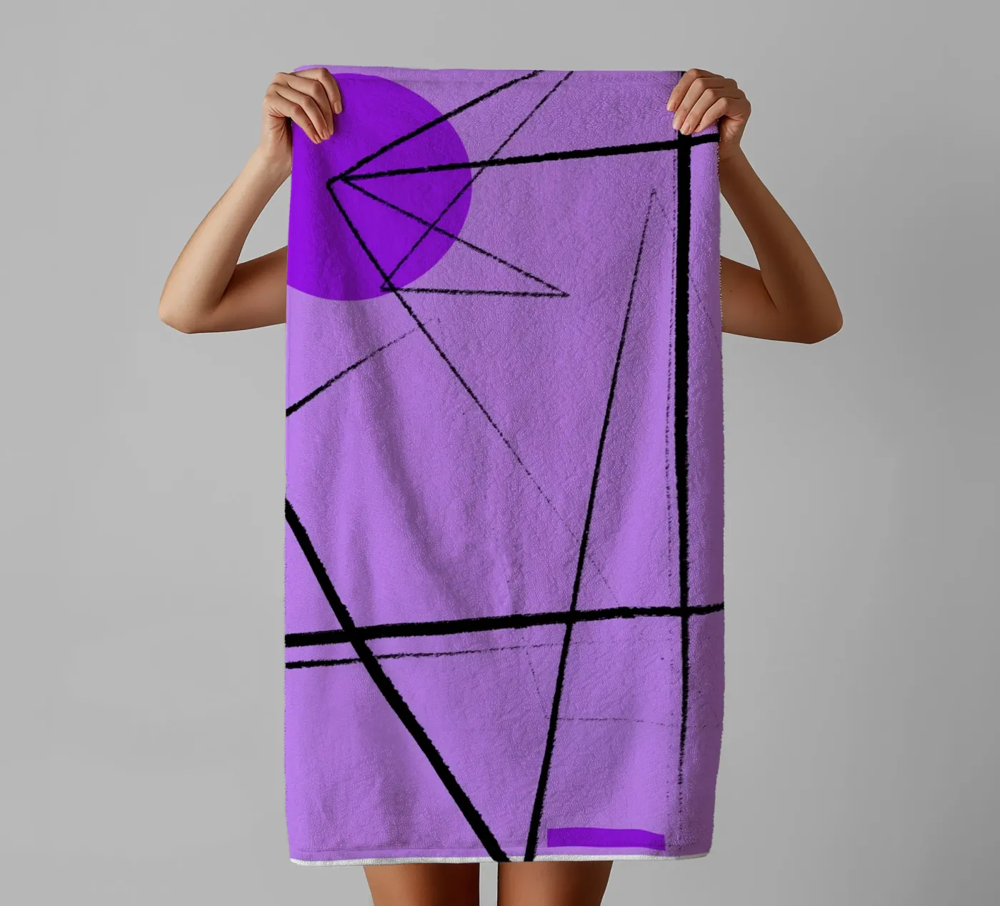 Angular Lines No 26 badhanddoek van treechild