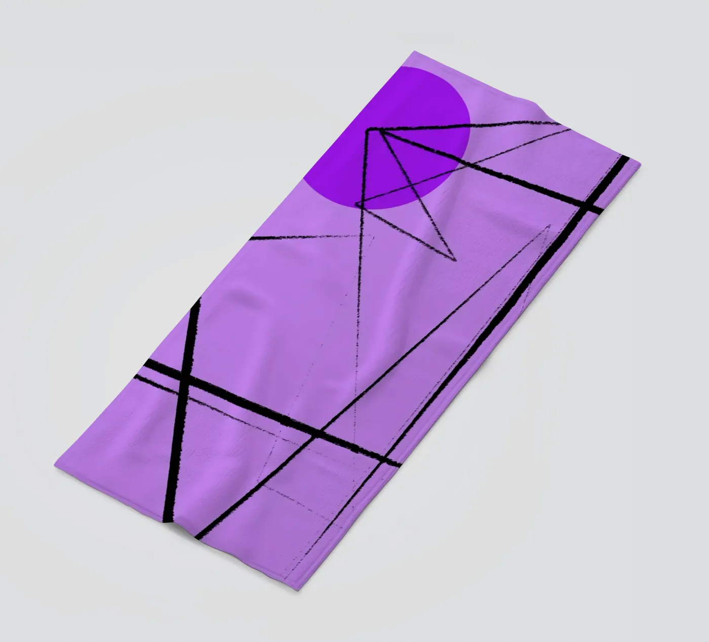 Angular Lines No 26 Strandtuch von treechild