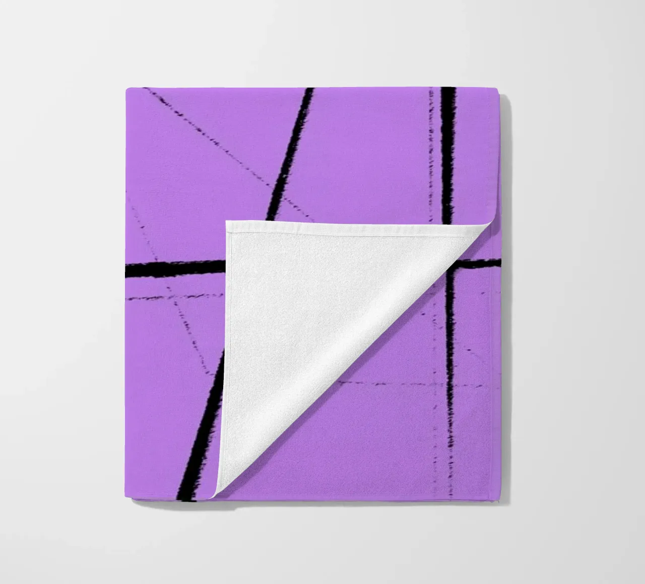 Angular Lines No 26 beach towel by treechild