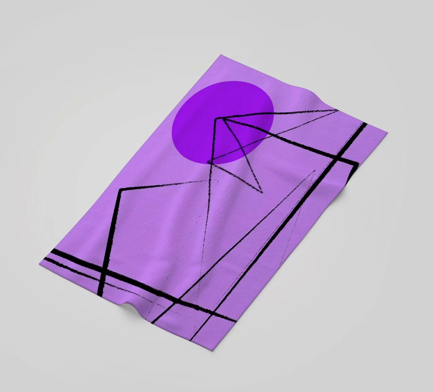 Angular Lines No 26 strandhanddoek van treechild