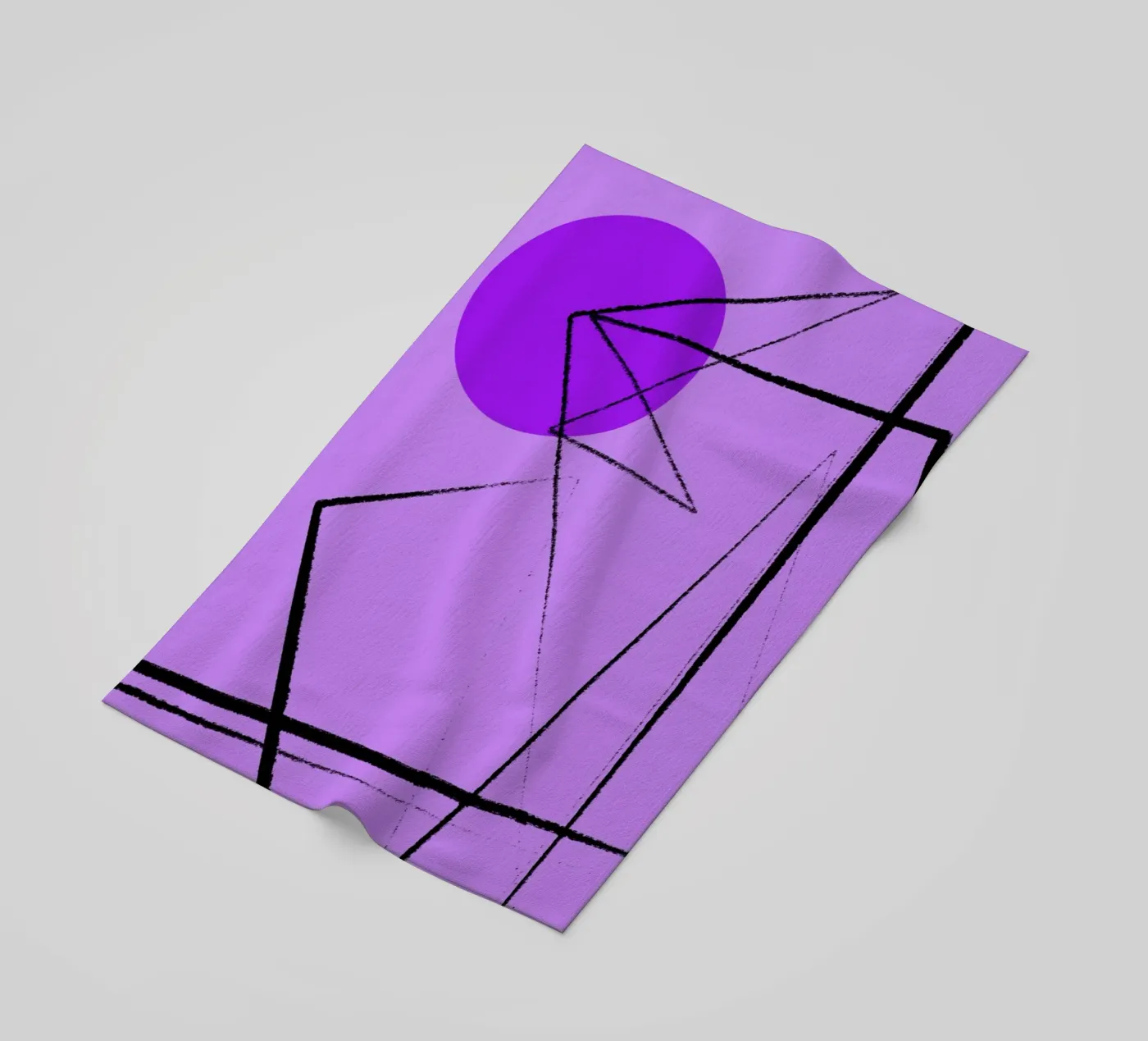 Angular Lines No 26 Strandtuch von treechild