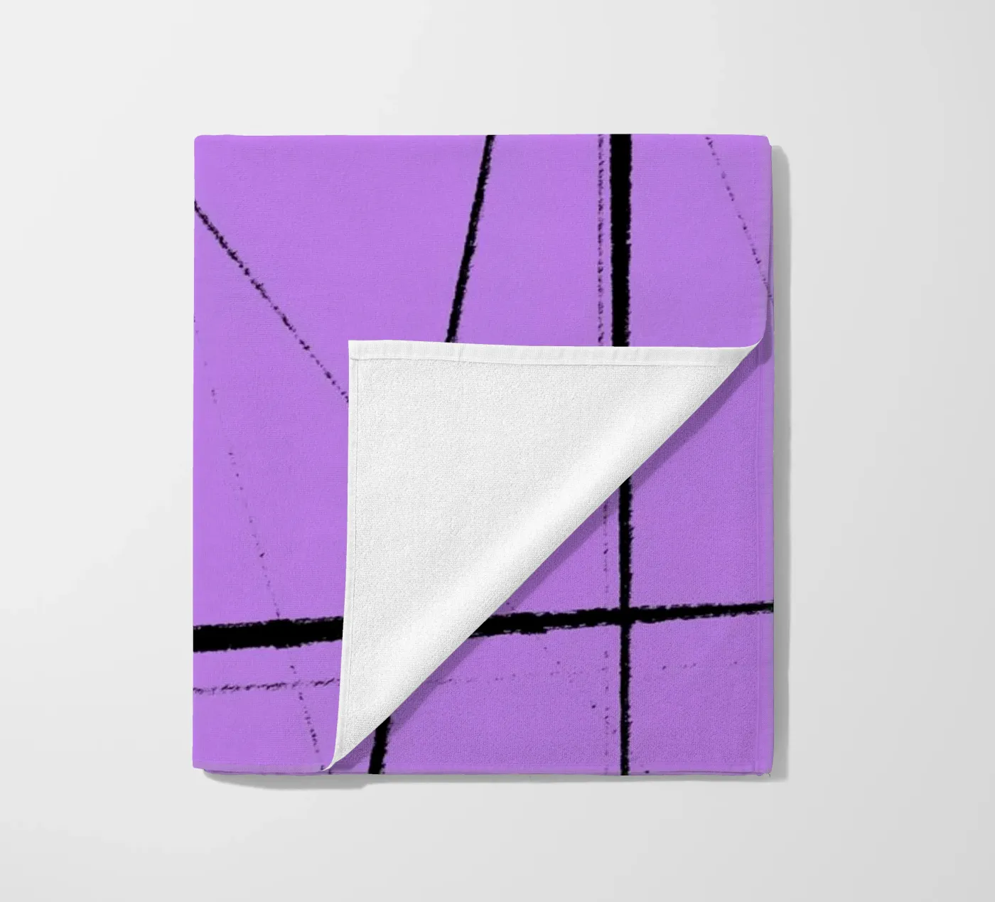 Angular Lines No 26 Strandtuch von treechild