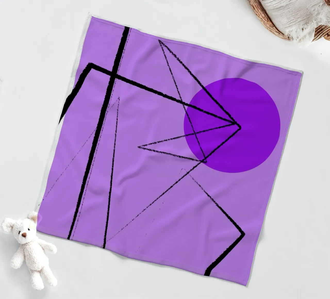 Angular Lines No 26 Fleecedecke von treechild