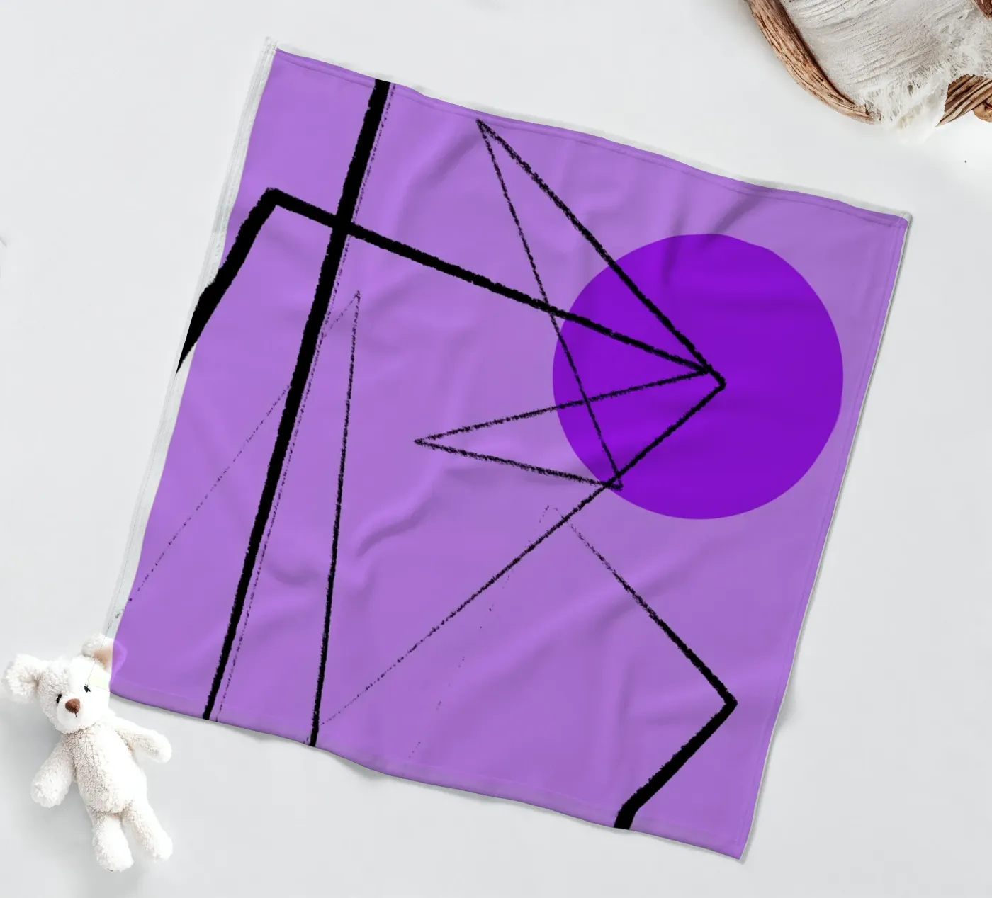 Angular Lines No 26 Fleecedecke von treechild