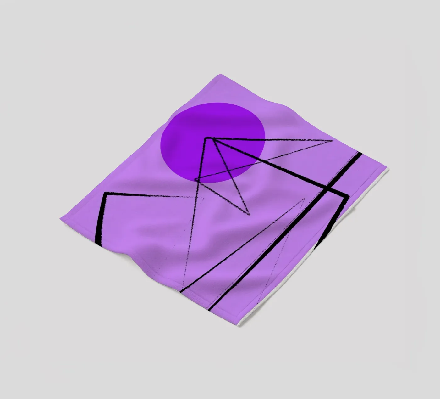 Angular Lines No 26 Fleecedecke von treechild