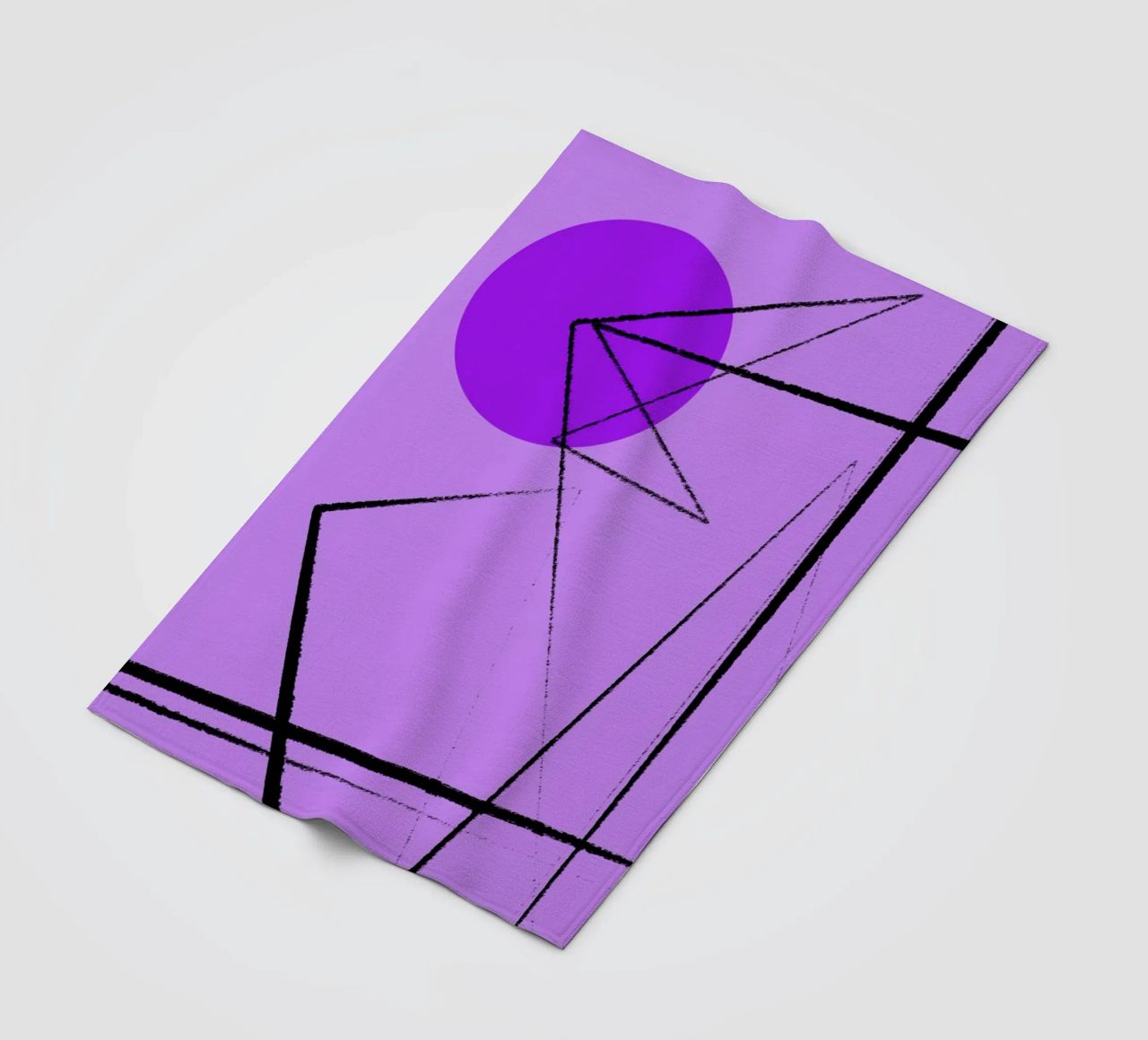 Angular Lines No 26 fleecedeken van treechild