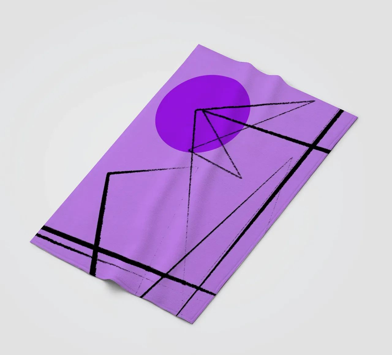 Angular Lines No 26 Fleecedecke von treechild