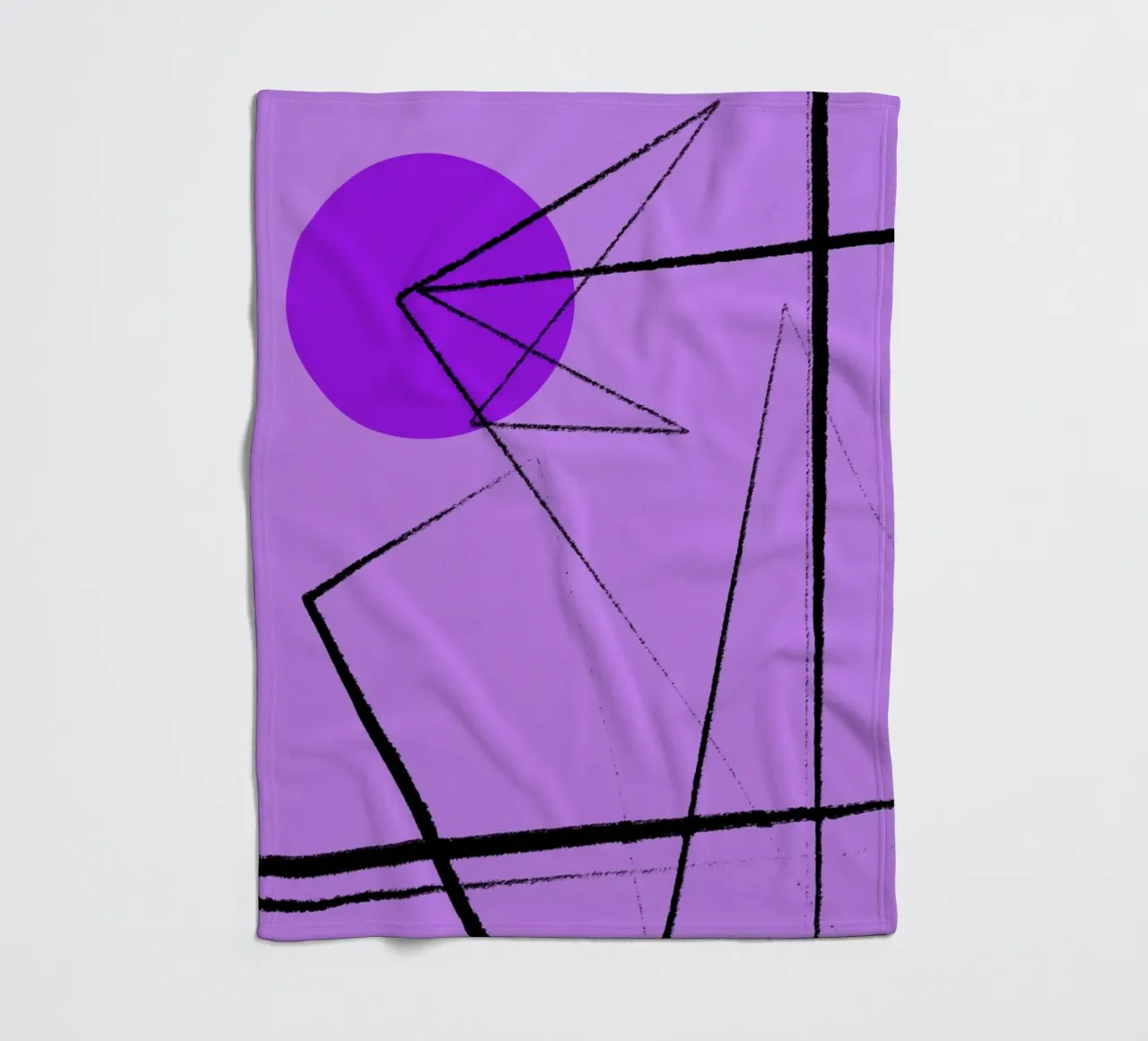 Angular Lines No 26 Fleecedecke von treechild