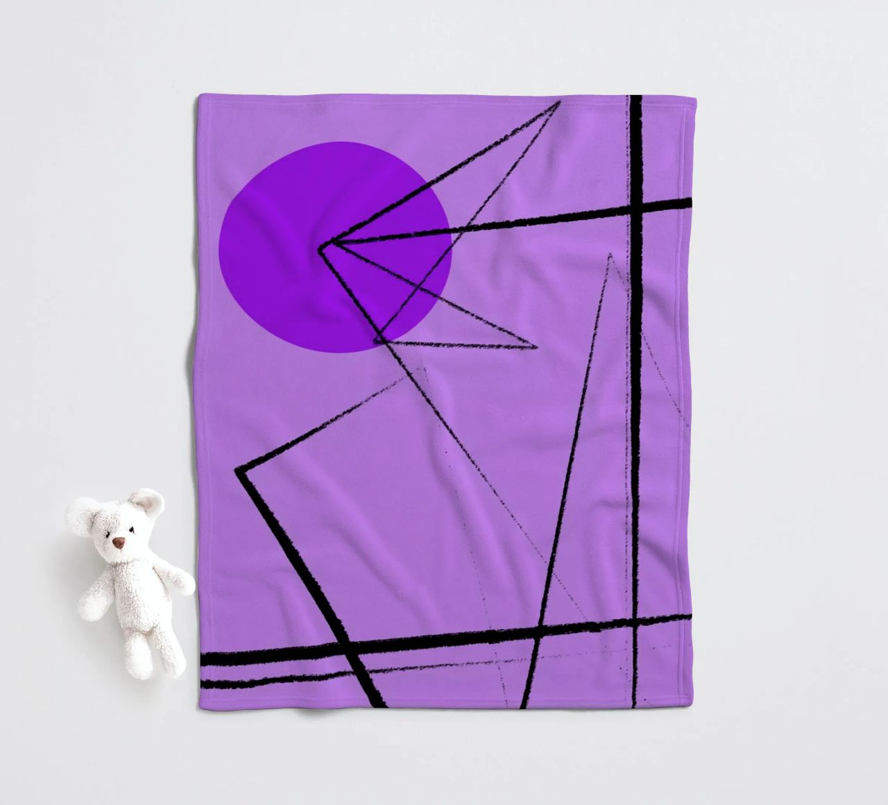 Angular Lines No 26 fleecedeken van treechild