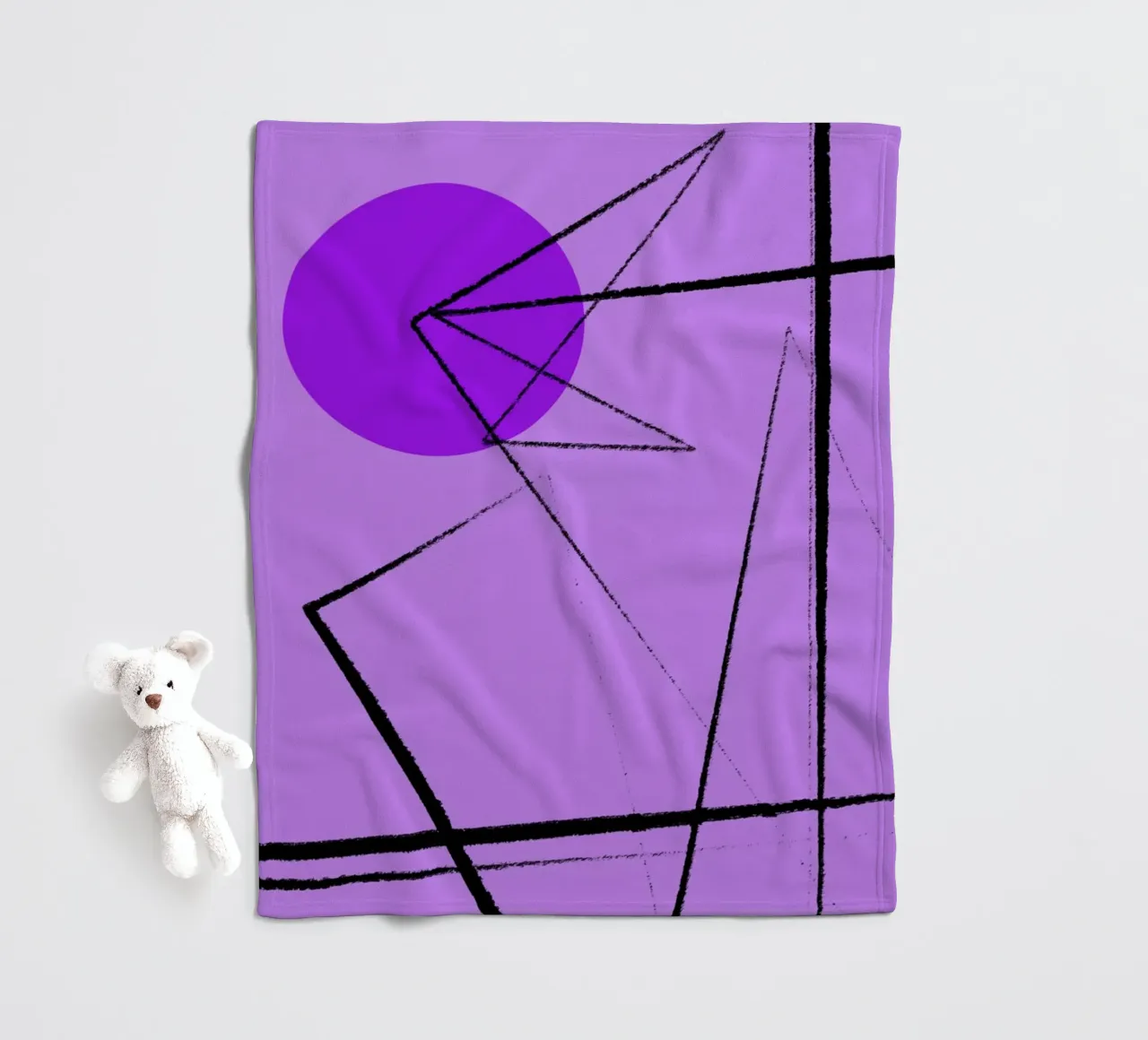 Angular Lines No 26 Fleecedecke von treechild