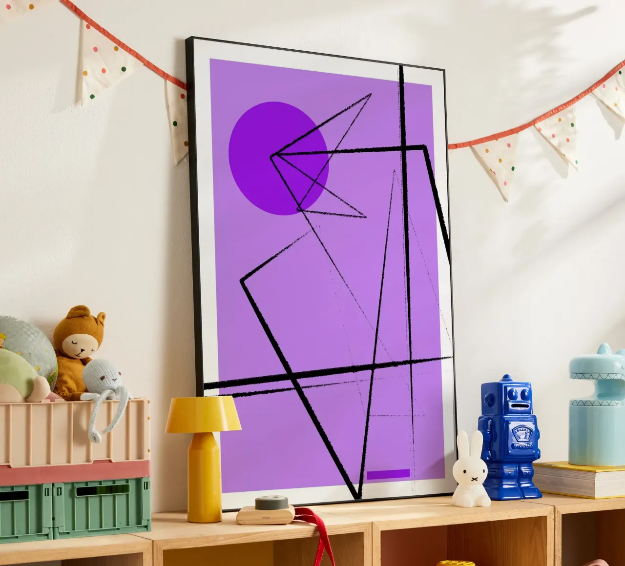 Angular Lines No 26 aluminium-dibond van treechild