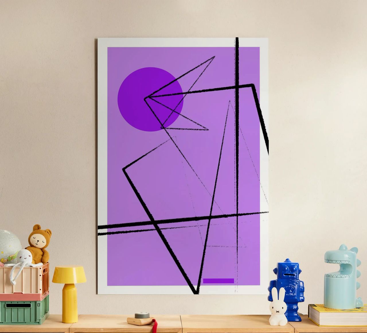Angular Lines No 26 aluminium-dibond van treechild