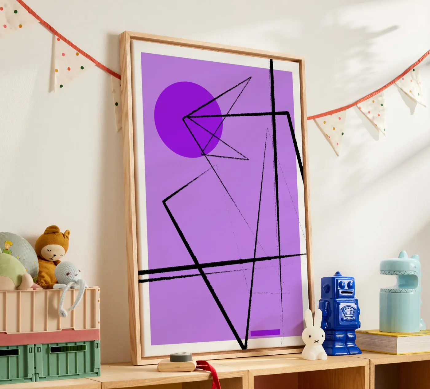 Angular Lines No 26 tela da treechild