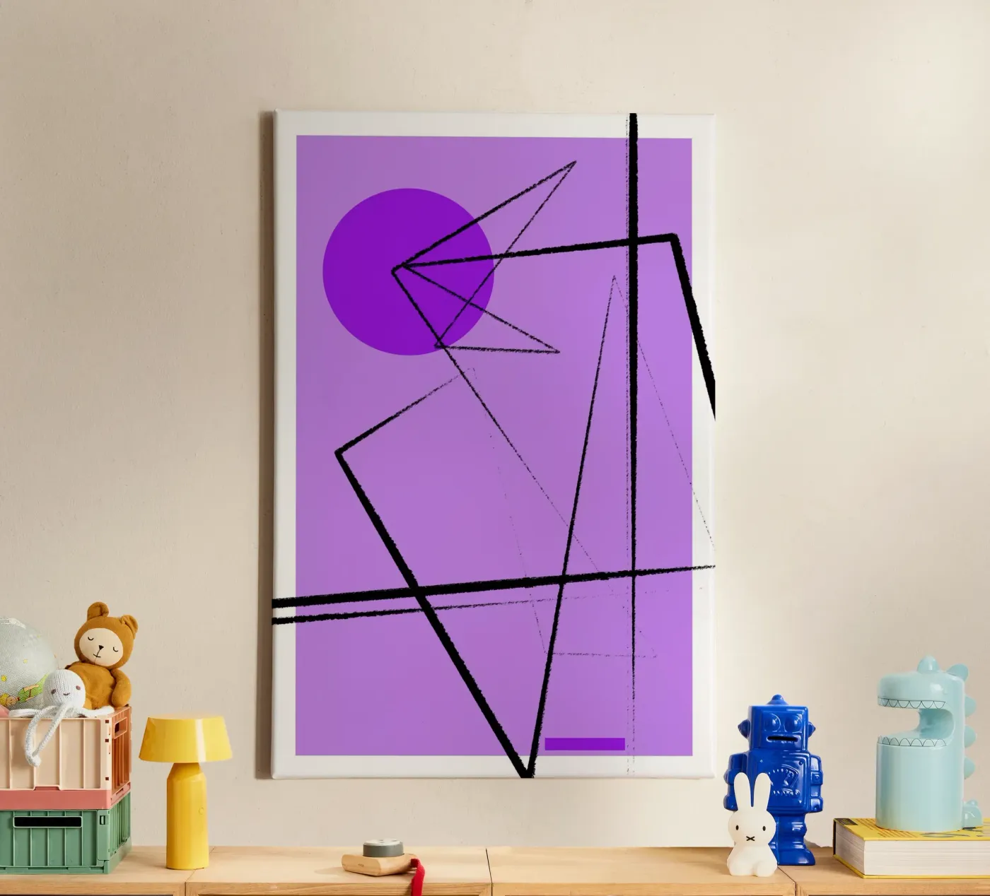 Angular Lines No 26 tela da treechild
