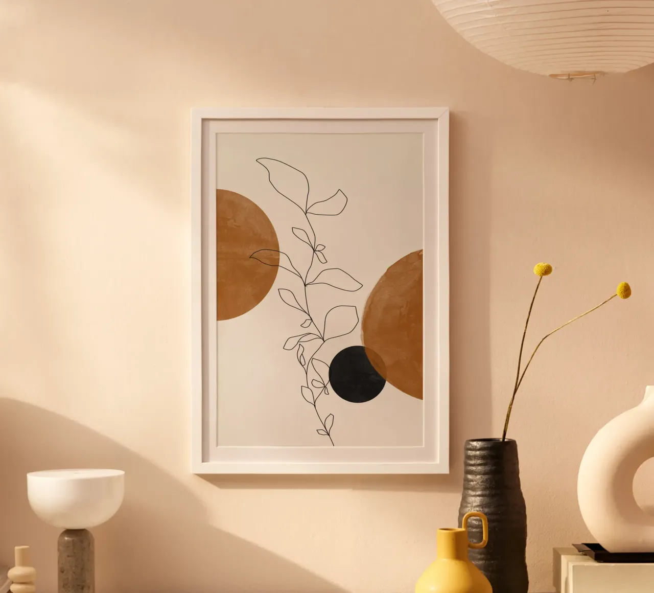 Fiori Line Art poster da The Miuus Studio