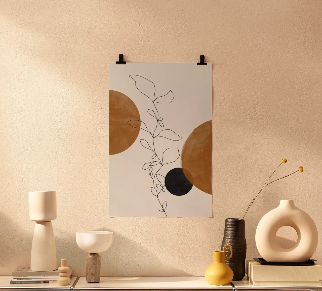Fiori Line Art poster da The Miuus Studio