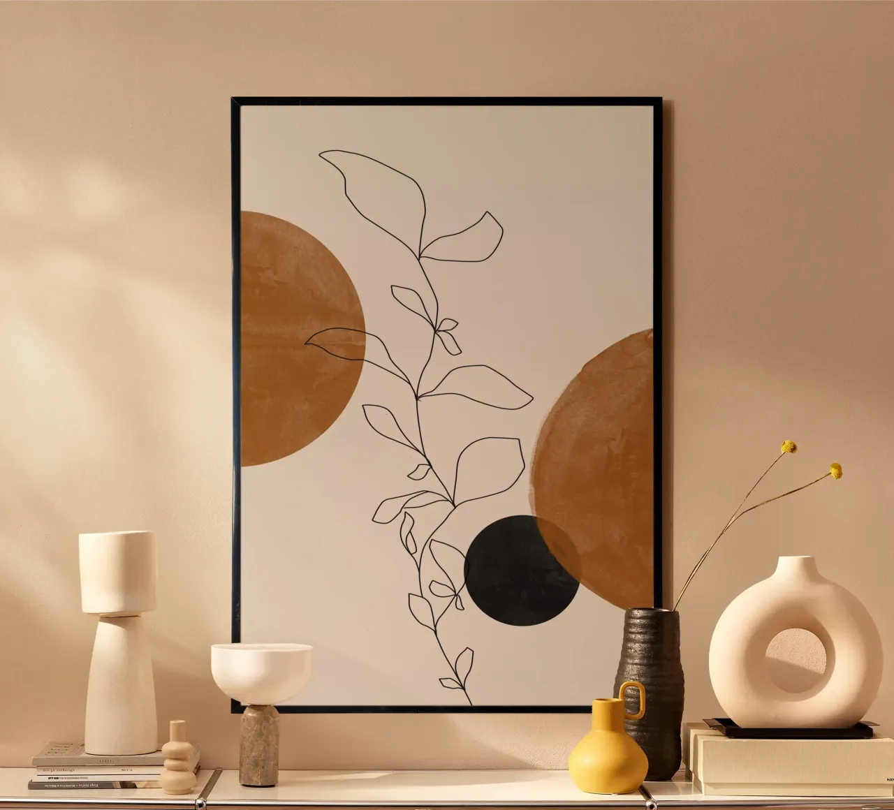 Fiori Line Art poster da The Miuus Studio