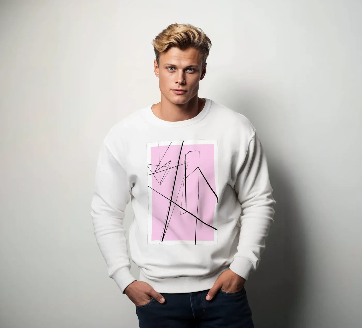 Angular Lines No 4 sweatshirt van treechild