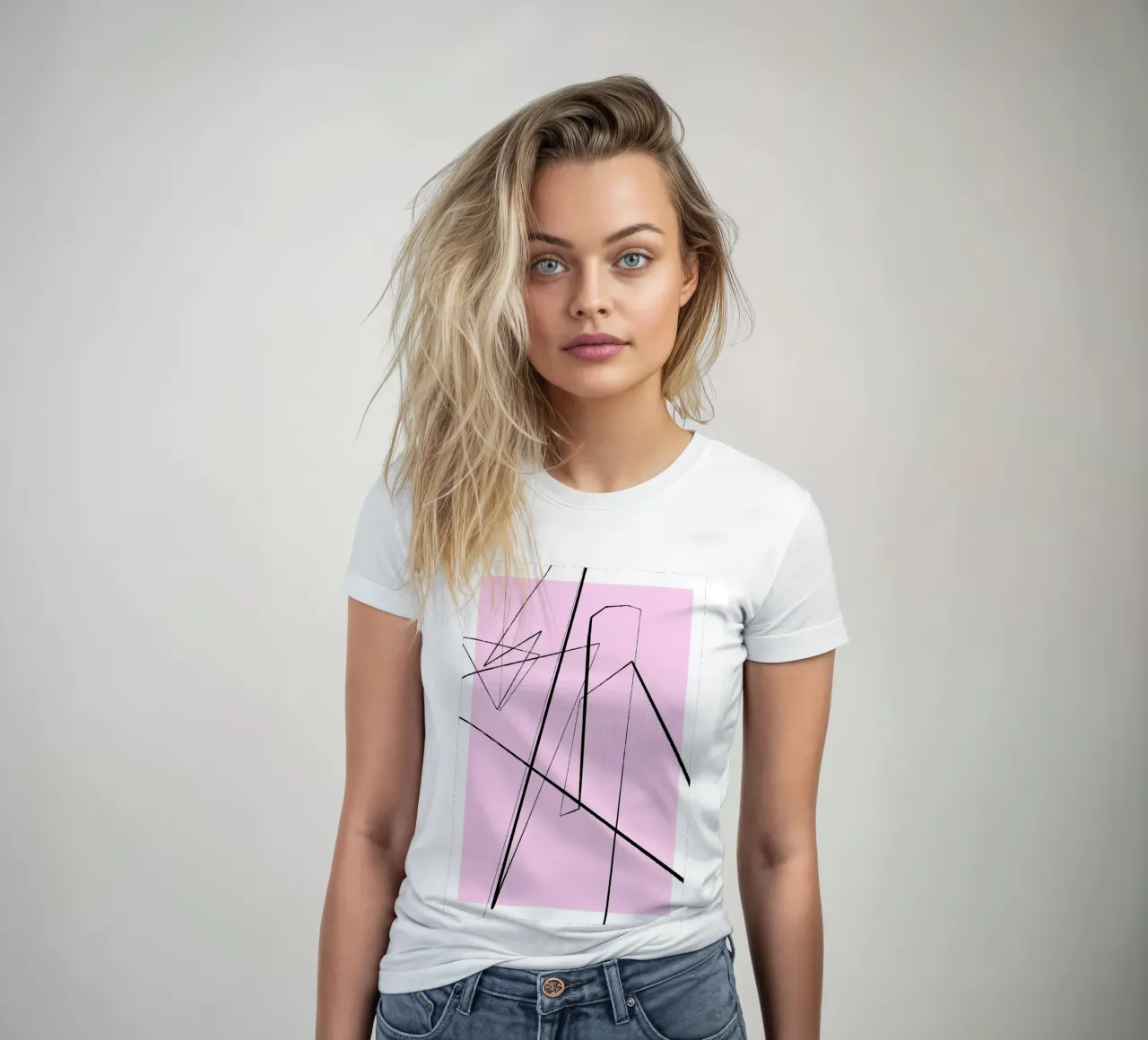 Angular Lines No 4 t-shirt da donna da treechild