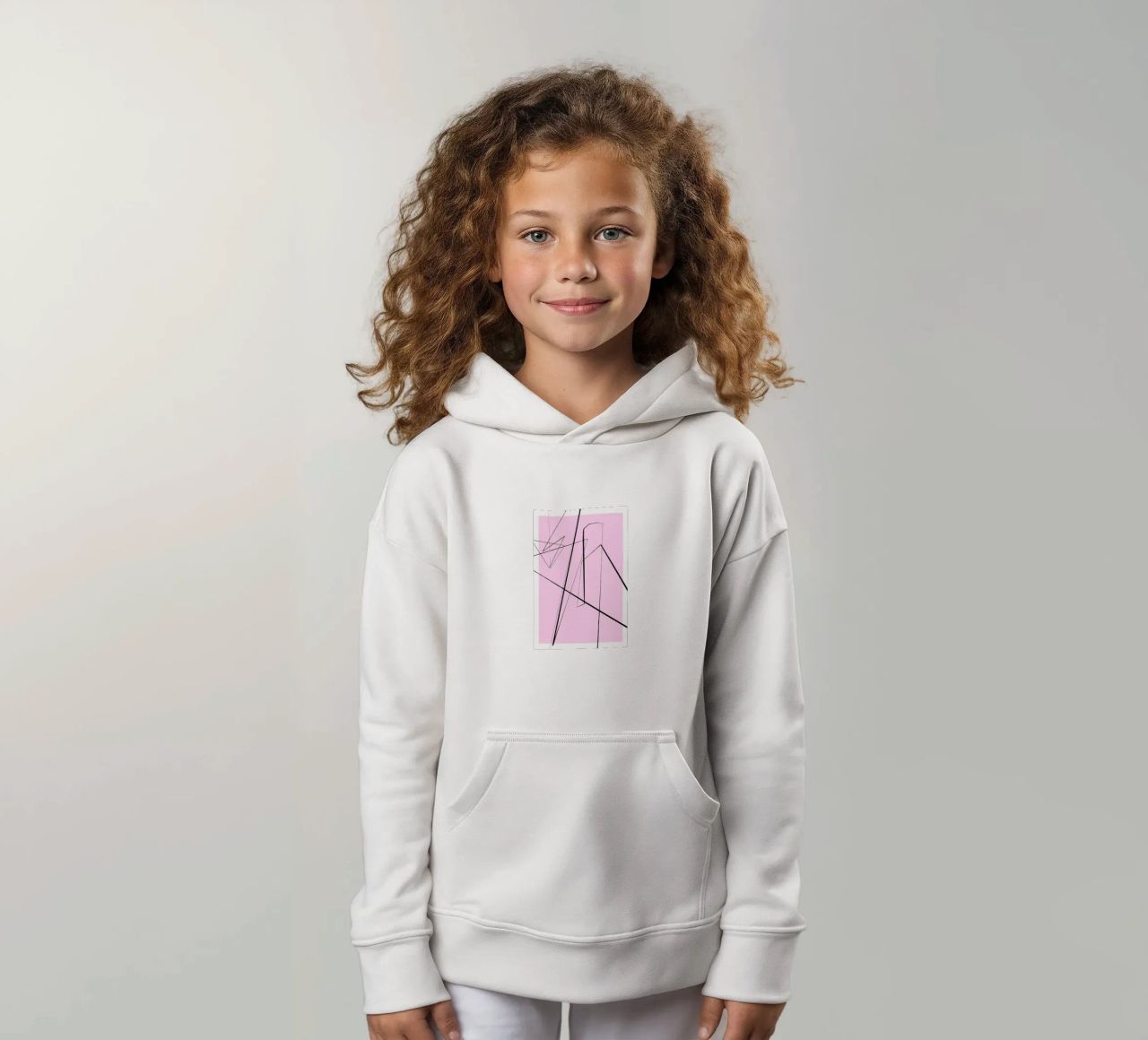 Angular Lines No 4 felpa bambino con cappuccio da treechild