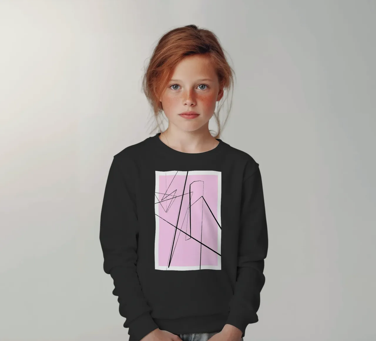 Angular Lines No 4 Kinder Sweatshirt von treechild